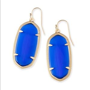 Blue and Gold Kendra Scott Earrings